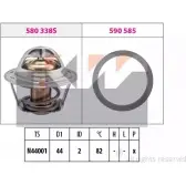 термостат, радиатор- рециркуляция ОГ KW 3304545 FACET 7.8517 580 517 EPS 1.880.517