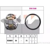 Термостат ож KW FACET 7.8721 3304714 EPS 1.880.721 580 721