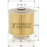 Воздушный фильтр TECNECO FILTERS Q7VGQ AR10216 3305687 M8 5HPD