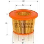 Воздушный фильтр TECNECO FILTERS OXN9Q6 AR115 3J LV9L 3305746