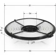 Воздушный фильтр TECNECO FILTERS AR127-J 5RZDFKT 3305770 1J PUL79