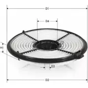 Воздушный фильтр TECNECO FILTERS U1PHX7 7 20JZP 3305839 AR167-J