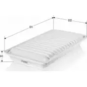 Воздушный фильтр TECNECO FILTERS Toyota 1WPAQ 7 XZ7A AR34003PM-J