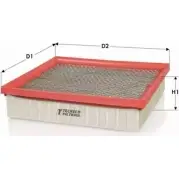 Воздушный фильтр TECNECO FILTERS HQREO TK A4W Nissan Note AR459PM