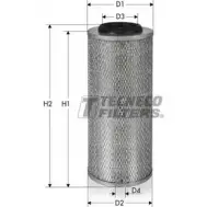 Воздушный фильтр TECNECO FILTERS AR492-I Volkswagen Transporter (T4) 4 Фургон 1.9 D 60 л.с. 1990 – 1995 UX8BWYH Y6 8MTV