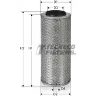 Воздушный фильтр TECNECO FILTERS 54RQ1 T AR565-I R1DVA 3306335