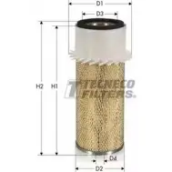 Воздушный фильтр TECNECO FILTERS 2U64 O AR593-I YHEEUDV Land Rover Defender 1 (L316) Внедорожник 2.5 D 4x4 (L316) 69 л.с. 1990 – 2001