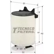 Воздушный фильтр TECNECO FILTERS 3306507 SDCSJAI AR9800-S H7 VUJ