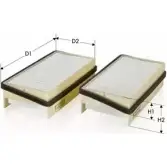 Салонный фильтр TECNECO FILTERS Q3E2UB5 3306793 CK8914-2 7WY 3IJ