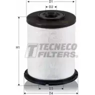 Топливный фильтр TECNECO FILTERS I9YGZ G28F3 DC GS0818013-E 3306955