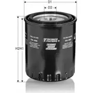 Топливный фильтр TECNECO FILTERS P0YQG Q 3307045 GS488 DDX4XJH