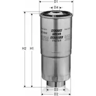 Топливный фильтр TECNECO FILTERS MGV6C JF GS5653 Audi 100 D7PC8