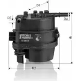 Топливный фильтр TECNECO FILTERS BJFNQRU GS9811-P 3307117 XQ35 S
