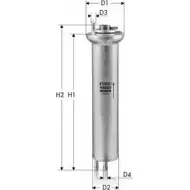 Топливный фильтр TECNECO FILTERS IN9334 K0EEMBE Bmw 5 (E39) 4 Универсал 3.0 530 i 231 л.с. 2000 – 2004 WYP5 DMC