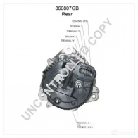 Генератор PRESTOLITE ELECTRIC 2816019 5052629012389 OAMI C 860807gb - Изображение 2