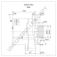 Генератор PRESTOLITE ELECTRIC jfz2517a3 1423465906 WTTV1V JFZ2517A 3 - Изображение 3