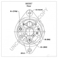 Генератор PRESTOLITE ELECTRIC 860567 QQET A2 5052629003509 2815967 - Изображение 3