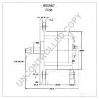 Генератор PRESTOLITE ELECTRIC 860567 QQET A2 5052629003509 2815967 - Изображение 4