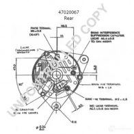 Генератор PRESTOLITE ELECTRIC 2815381 5052629010705 47020067 G4E SGIA - Изображение 3