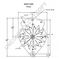 Генератор PRESTOLITE ELECTRIC 2816304 8mr3188k 1UI3V2U 110 -557 - Изображение 3