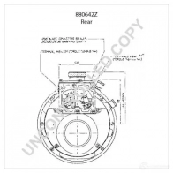Генератор PRESTOLITE ELECTRIC 5052629012525 880642z AG7J XC 2816172 - Изображение 3