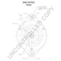Генератор PRESTOLITE ELECTRIC 2670 LC MNRQ1JD a0012670lc 2816360 - Изображение 3