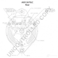 Генератор PRESTOLITE ELECTRIC 2670 LC MNRQ1JD a0012670lc 2816360 - Изображение 4