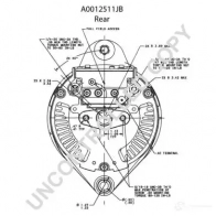 Генератор PRESTOLITE ELECTRIC a0012511jb 25 11JB 2816359 NKG7VRT - Изображение 4