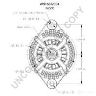 Генератор PRESTOLITE ELECTRIC 447SI avi160j2004 A16 0204 2816400 - Изображение 3