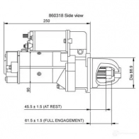 Стартер PRESTOLITE ELECTRIC 860318 5052629000881 2815921 2O9 78Q - Изображение 4