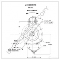 Стартер PRESTOLITE ELECTRIC m93r3013se 5052629015762 1400410024 UGD4 69Z - Изображение 2