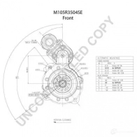 Стартер PRESTOLITE ELECTRIC DUFVGQQ m105r3504se M105 704 2816449 - Изображение 3