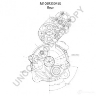 Стартер PRESTOLITE ELECTRIC DUFVGQQ m105r3504se M105 704 2816449 - Изображение 4