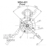 Стартер PRESTOLITE ELECTRIC 5052629003042 ms4401 2816532 DGEFE2 D - Изображение 2