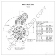 Стартер PRESTOLITE ELECTRIC m110r2602se M110 602 2816458 U3O0NM - Изображение 3