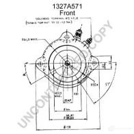 Стартер PRESTOLITE ELECTRIC 1327a571 S 115A-24-18 2814692 X6G3ADP - Изображение 2