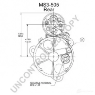 Стартер PRESTOLITE ELECTRIC 5052629016530 ms3505 N8Y IBXE 2816530 - Изображение 3