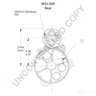 Стартер PRESTOLITE ELECTRIC ms3504 2816529 49QQ A0E 5052629016523 - Изображение 3