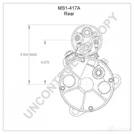 Стартер PRESTOLITE ELECTRIC UIDF RM 5052629016318 ms1417a 2816519 - Изображение 2