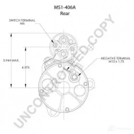 Стартер PRESTOLITE ELECTRIC 2816513 5052629016240 ms1406a T VFPI - Изображение 2