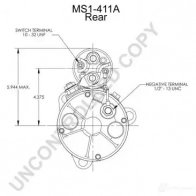 Стартер PRESTOLITE ELECTRIC C ZGLA 2816518 ms1411a 5052629003011 - Изображение 4