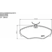 Тормозные колодки, дисковые, комплект AUTOMOTOR FRANCE 3335156 ABP2685 231 00 AYM18