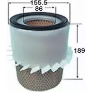 Воздушный фильтр JS ASAKASHI WC82E G0 3336483 A3015 4580270602365