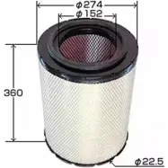 Воздушный фильтр JS ASAKASHI A620J 4580266834602 3336632 R 611B
