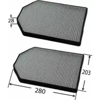 Салонный фильтр JS ASAKASHI C 7UER AC0122SET Audi A8 (D2) 1 Седан 2.8 193 л.с. 1996 – 2002