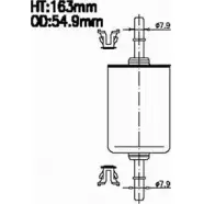 Топливный фильтр JS ASAKASHI 3Q7M TM Volkswagen Polo (9N) 4 Хэтчбек 1.6 101 л.с. 2002 – 2005 FS618J