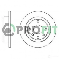 Тормозной диск PROFIT 3847201 10DES L 5010-2002