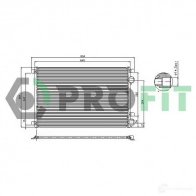 Радиатор кондиционера PROFIT PR 1909C1 3847387 9 37TMD