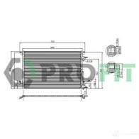 Радиатор кондиционера PROFIT 3847511 PR 5081C1 Z JH7C
