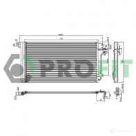 Радиатор кондиционера PROFIT 6 1SR2 3847597 PR 9572C1